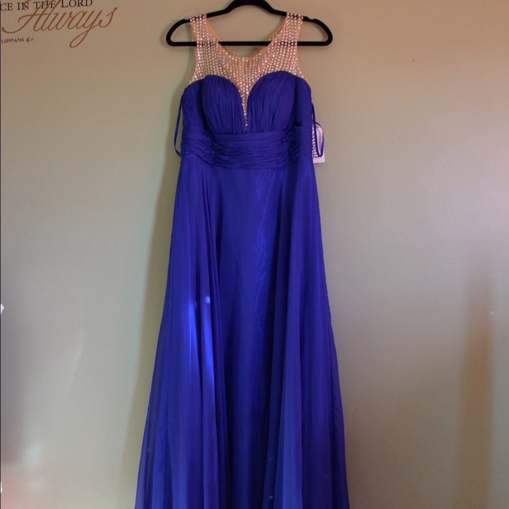 Royal Blue Prom Dress Size 12